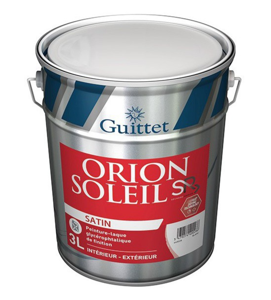 Guittet Orion Soleil SR satin Peinture-laque glycéro Menuiseries Bois et Métalliques - 1L, 3L, 10L